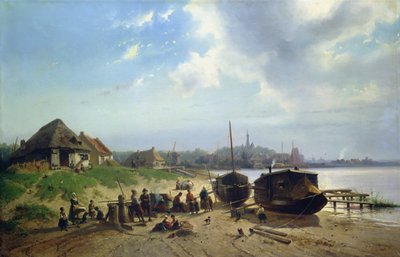 View of the Dutch Coast by Johan Gerard Smits